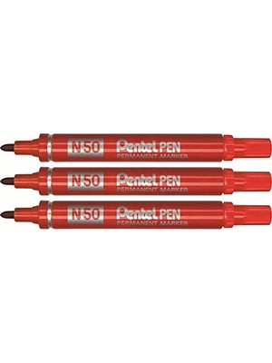 Trendexa Permanent Marker, Yuvarlak Uç, Metal Gövde, Siyah