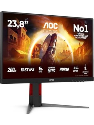 Trendexa 24G4HA 24 Inch Full Hd Oyun Monitörü, Fast Ips, 200Hz, 1ms, G-Sync Comp, HDR10, Yükseklik Ayarlı, (1920X1080,2X HDMI 2.0,1x Displayport 1.4)