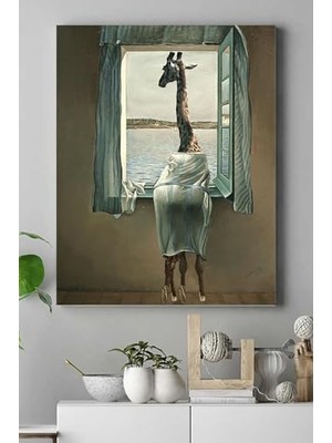 Trendexa (PSTER18482) Yalnız Zürafa Sanatsal Kanvas Tablo 50 x 70