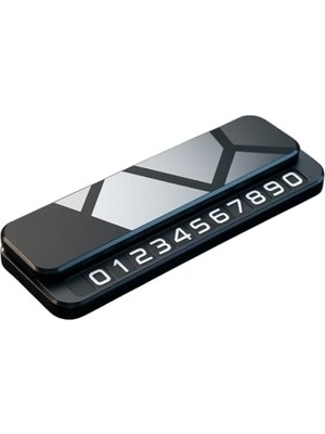 Trendexa Polham Metal Ultra Araç Içi Geçici Park Numaratörü; Gizlenebilir, Manyetik ve Fosforlu Numaratör