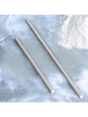 Trendexa Alüminyum Metal Oklava 2'li Set 99-49 cm Börek Hamur Yufka Açma Silindir Yuvarlak Uzun Kısa Mutfak