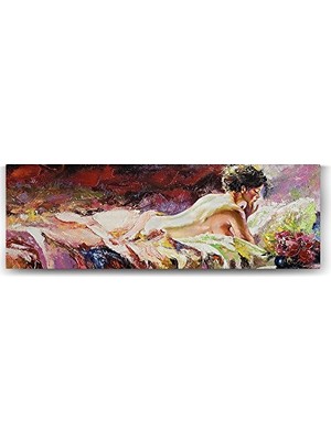 Trendexa Naked Girl Panorama Görseli 180X60 cm Duvar Tablosu