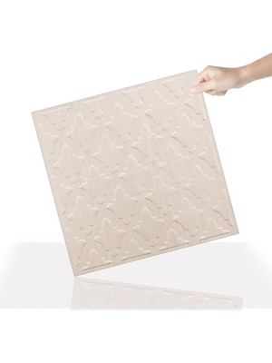 Trendexa 3 Boyutlu Duvar Paneli Kabartmalı Salon Desenli Pvc 41X41 Cm/ 6 Adet /1 M²