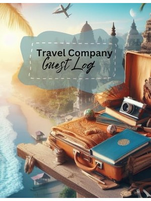 Trendexa Travel Company Guest Log:simple Guest Log 100 Pages (8.5" x 11" Inches)