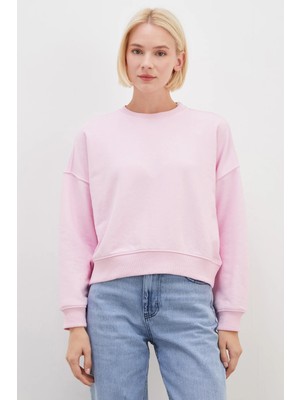FullaModa 3 İplik Şardonsuz Basic Bisiklet Yaka Sweatshirt