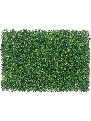 Tr Çiçekçiniz Yapay Duvar Kaplama Panel Şimşir Tabaka 40X60 cm Yeşil Dik Duvar Uygulama