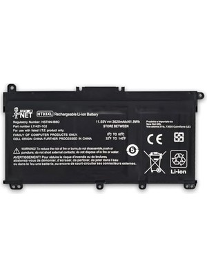 Trendexa HT03XL L11119-855 Hp Pavilion 15-Cs 15S-FQ 14-Dk 14-Cf 15-Cw 15-Cr 15-Db 15S-EQ 15-Dy 17-By 15-Da 14-Dk 240 250 4 ile Uyumlu Pil 70 G70 Gseri 11.55V 41.9WH