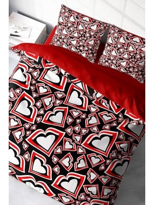 Trendexa King Size Heart Lips 3D Çift Kişilik Nevresim Takımı 220X240 Cm, MONOHOME47825