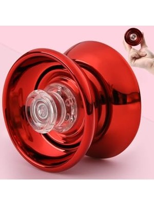 Trendexa Kırmızı Metal Unresponsive Yoyo, Ekstra Rulmanlı Oyuncak