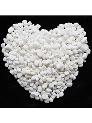 Tr Beyaz Dolomit Taş 15 kg 1,5-2 cm Dere Çakıl Taşı Bahçe Süs Saksı Teraryum Akvaryum
