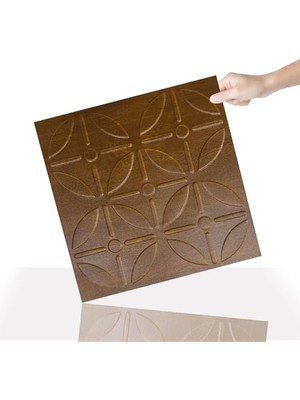 Trendexa 3 Boyutlu Duvar Paneli Kabartmalı Geometrik Yuvarlak Desenli Pvc 41X41 Cm/ 6 Adet /1 M²