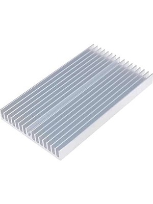 Trendexa Ram, 6 cm x 10 cm x 1 cm Alüminyum Metal Soğutucu Blok Radyatör Amfi LED Entegre Transistor VGA Memory Cpu Gpu Peltier Isı Düşürücü