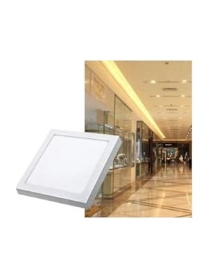 Trendexa 25 W Kare Sıva Üstü LED Armatür, CT-5272, Beyaz Işık