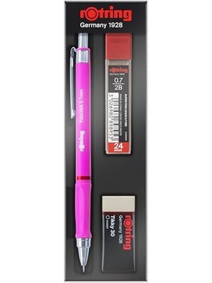 Trendexa Visuclick+ Min Silgi Okul Seti 0,7 Mm-Opak Pembe