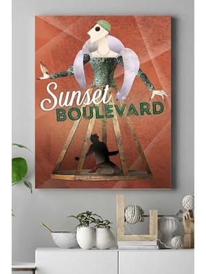 Trendexa PSTER18045 Sunset Boulevard Film Afişi Kanvas Tablo 3 40 x 60