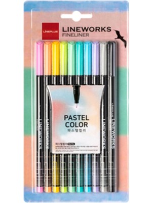 Tr Fineliner Pastel Renk 10' Lu Kalem Seti,10 Renk