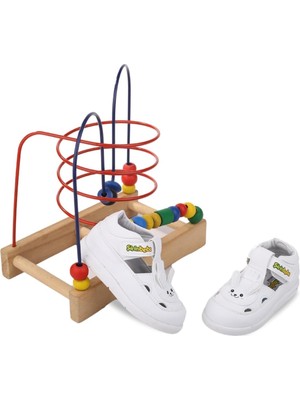 Tr Şrbb 4795 Kız Bebek Ortopedik Ilk Adım Ayakkabısı Beyaz