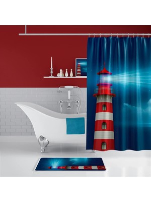 Tr Zethome Redhouse Banyo Duş Perdesi Tek Kanat 1X180X200