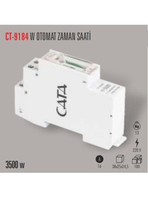 Tr Ct 9184 W Otomat Tipi Zaman Saati (3500W) CT-9184