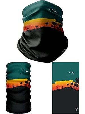 Trendexa Multifunctional Bird Summer Sunset Seamless Knitting Uv+ Neckerwear Face Mask Headband Bandana Do Rag Hairband