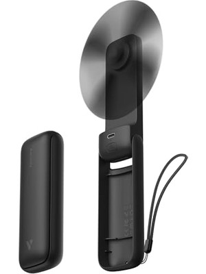 Trendexa Ince Taşınabilir USB Şarj Edilebilir Mini Fan, 24H Maksimum Soğutma Süresi, Katlanabilir Cep Fanı