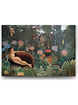 Trendexa 100X70 cm Henri Rousseau The Dream Plaques Tablosu