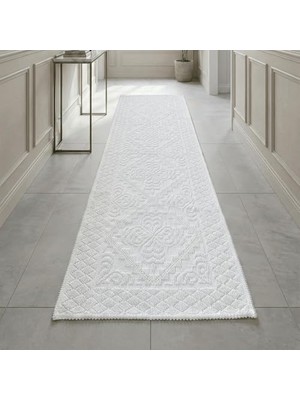 Trendexa %100 Doğal Pamuklu Dokuma Kilim Yolluk 55X155 cm