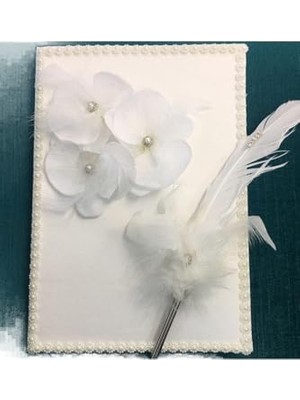 Trendexa TURKUAZ(342) Gelin Anı Defteri, Gelin Nikah Defteri, Imza Kalemi