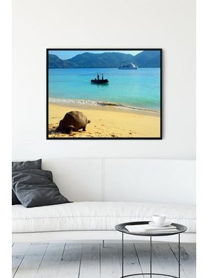 Trendexa PSTER13237 Seyşeller Manzara Çerçeveli Tablo 3 (30 x 40 Cm)