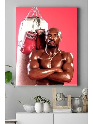 Trendexa PSTER16920 Marvin Hagler Dövüş Kanvas Tablo 3 50 x 70