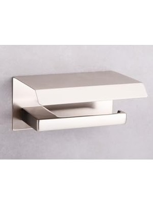 Trendexa Flat Kapaklı Tuvalet Kağıtlığı Saten Rengi 118X85X170 mm