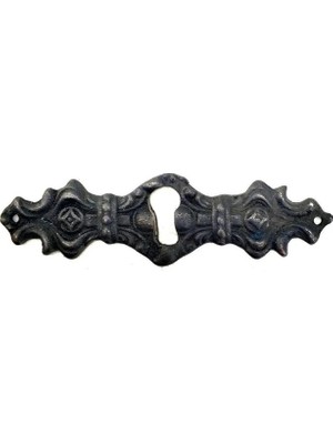 Marsilyan™- Antika Tarz Dekoratif Pirinç Anahtar Ağızlığı -  28X104MM, Oksit