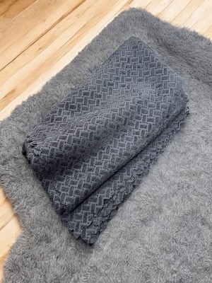 Tr Şönil Kadife Koltuk Örtüsü, Çekyat Örtüsü, Kanepe Örtüsü, Koltuk Şalı (Antrasit Re