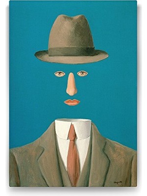 Trendexa Rene Magritte Baucis Landscape Reprodüksiyon Tablo, 80X125 cm
