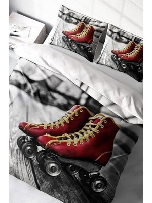 Trendexa Nevresim Takımı, %100 Pamuk Saten Çift Kişilik Skate, MONOHOME38168