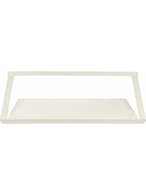 Tr Ziglat 150 Serisi Endüstriyel Duvar Tipi Raf 700X200X150 mm Mat Beyaz 20 kg Taşıma Kapasiteli