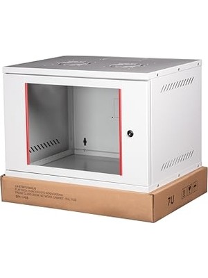 Trendexa 4u 19" Duvar Tipi Metal Kabinet, Demonte, 542 mm Genişlik, 400 mm Derinlik, Açık Gri