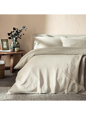 Trendexa Bambu King Size Nevresim Seti 230X220 Cm, Natural/yeşil