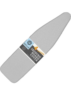Trendexa Ütü Masası Örtüsü ve Pedi Standart Boyut Silikon Kaplamalı 4 Katlı 38 x 137 cm Ekstra Ağır Hizmet Kalın Dolgu; Isı Yansıtıcı, Yapışmaz Kavurma ve Leke Dayanıklı
