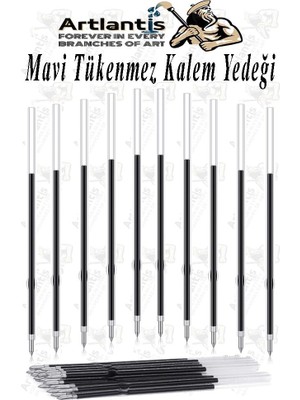 Trendexa Plastik Tükenmez Kalem Yedeği, 10 Adet, 10.7 cm