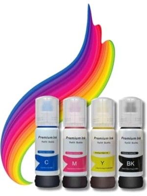 Trendexa Mürekkep, Seti, Epson Ecotank L3211, L3250, L3251 103 ile Uyumlu 4 Renk Muadil