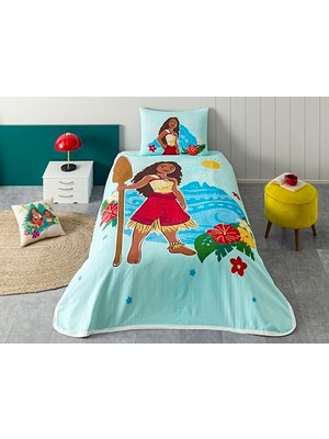 Trendexa Disney Moana Island Çok Renkli Pamuk Nevresim Takımı, Tek Kişilik