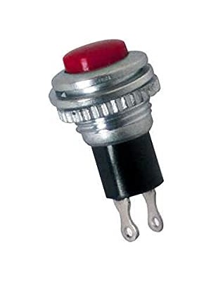 Trendexa IC179 Metal Renkli Yaylı Buton, Kırmızı