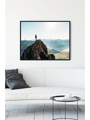 Trendexa PSTER10803 Dağ Doğa Manzara Çerçeveli Tablo 5 (40X50 Cm)