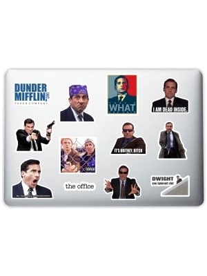 Trendexa The Office Temalı Dekoratif Sticker Seti 010; Laptop, Notebook, Tablet ve Telefon Için