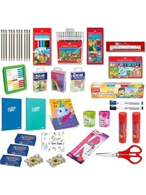 Trendexa 1. Sınıf Kırtasiye Takımı 28 Parça Full Set Okula Başlıyorum Seti