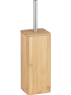 Trendexa Bambu Tuvalet Fırçası Tutucu; Metal, Ahşap, 37,5 x 11 x 11