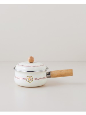 English Home Nostalgic Serenity Emaye Sos Tenceresi 1,1l Beyaz
