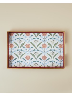English Home Nostalgic Whispers Tepsi 40X26 cm Bordo