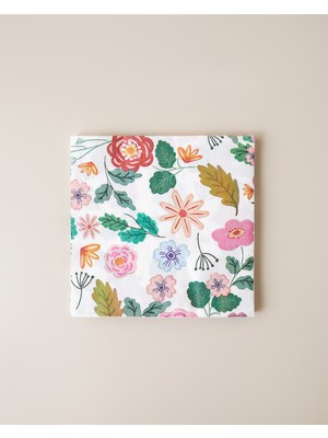 English Home Florally 20'li Kağıt Peçete 33X33 cm Kırmızı-Pembe